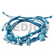 Adjustable Cebu Island Macramae Pair In Baby Blue Bracelets