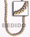 Cebu Island Twisted 2-3 Coco Pukalet Multi-Row Necklace Philippines Natural Handmade Products