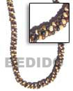 2 rows 3 rows coco and shell necklace