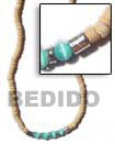 Cebu Island 4-5 Elastic Coco Pokalet Natural Combination Necklace Philippines Natural Handmade Products
