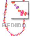 Cebu Island 2-3 4-5 Red-violet Pokalet Natural Combination Necklace Philippines Natural Handmade Products