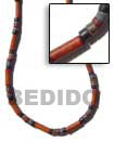 Cebu Island Bamboo Tube Necklace With Natural Combination Necklace Philippines Natural Handmade Products