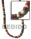 Cebu Island Coco Pokalet 4-5 Earth Natural Combination Necklace Philippines Natural Handmade Products