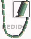 Cebu Island Green Wood Tube With Natural Combination Necklace Philippines Natural Handmade Products