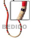 Cebu Island 4-5 Coco Heishe Bleach Natural Combination Necklace Philippines Natural Handmade Products