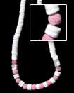 Cebu Island Graduated White Shell In Natural Combination Necklace Philippines Natural Handmade Products
