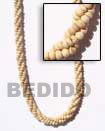 Cebu Island Twisted 2-3 Coco Pukalet Natural Combination Necklace Philippines Natural Handmade Products
