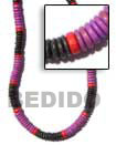 Cebu Island 7-8 Coco Pukalet Purple Natural Combination Necklace Philippines Natural Handmade Products
