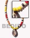 Cebu Island 4-5 Coco Pukalet In Natural Combination Necklace Philippines Natural Handmade Products