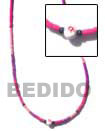 Cebu Island 2-3 Coco Heishe Light Natural Combination Necklace Philippines Natural Handmade Products