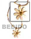 Cebu Island Mother Of Pearl Flower Natural Combination Necklace Philippines Natural Handmade Products