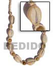 Cebu Island Macramie Cut Sigay Wood Natural Combination Necklace Philippines Natural Handmade Products