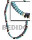 Cebu Island 4-5mm Coco Pokalet Baby Natural Combination Necklace Philippines Natural Handmade Products