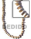 Cebu Island 4-5 Mm Coco Tiger Natural Combination Necklace Philippines Natural Handmade Products