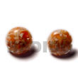 Cebu Island Orange C. Button Earrings Resin Earrings Philippines Natural Handmade Products