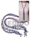 Coco and Shell Beads Scarf Necklace