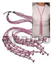 Coco and Shell Beads Scarf Necklace