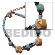 Cebu Island Everlasting Luhuanus 2-3mm Blue Shell Bracelets Philippines Natural Handmade Products