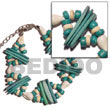 Cebu Island 2 Rows Aqua Green Shell Bracelets Philippines Natural Handmade Products