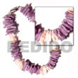 Cebu Island White Rose Dyed Lilac Shell Bracelets Philippines Natural Handmade Products