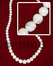 Cebu Island Troca Graduated Beads Necklace Shell Necklace Philippines Natural Handmade Products