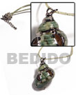 Cebu Island Green Turbo Shell In Shell Necklace Philippines Natural Handmade Products