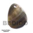 Cebu Island Black Lip Teardrop Pendant Shell Pendant Philippines Natural Handmade Products