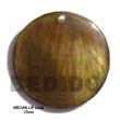 Cebu Island Brown Lip Round Shell Shell Pendant Philippines Natural Handmade Products