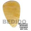Cebu Island 55mmx37mm Reversed Teardrop Mother Shell Pendant Philippines Natural Handmade Products