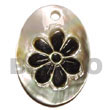 Cebu Island Black Lip Dog Tag Shell Pendant Philippines Natural Handmade Products