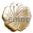 Cebu Island Blacklip 5 Petals Flower Shell Pendant Philippines Natural Handmade Products