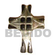 Cebu Island Blacklip Cross Skin 40mm Shell Pendant Philippines Natural Handmade Products