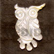 Cebu Island Owl Mother Of Pearl Shell Pendant Philippines Natural Handmade Products