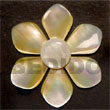 Cebu Island Flower Mother Of Pearl Shell Pendant Philippines Natural Handmade Products