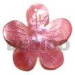 Cebu Island 40mm Pink Flower Hammer Shell Pendant Philippines Natural Handmade Products