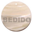 Cebu Island 40mm Round Kabibe Shell Shell Pendant Philippines Natural Handmade Products