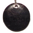 Cebu Island Round Black Pin Shell Shell Pendant Philippines Natural Handmade Products