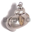 Cebu Island White Turbo Shell Turbo Shell Pendant Philippines Natural Handmade Products