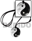 Cebu Island 40mm Round Yin Yang Surfer Necklace Philippines Natural Handmade Products