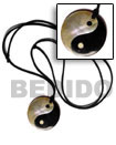 Cebu Island 40mm Round Yin Yang Surfer Necklace Philippines Natural Handmade Products