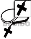 Cebu Island Carabao Black Horn Cross Surfer Necklace Philippines Natural Handmade Products