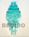 Cebu Island 4 Layers Monogram Aqua Wind Chimes Philippines Natural Handmade Products