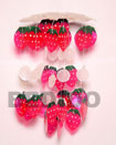 Cebu Island S.d.t. 1' 2" Strawberry Wind Chimes Philippines Natural Handmade Products