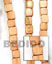 Cebu Island Bayong Dice 6x7mm In Wood Beads Philippines Natural Handmade Products