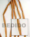 Cebu Island Bayong Football Stick 6x20mm Wood Beads Philippines Natural Handmade Products
