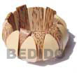 Cebu Island White Wood And Palmwood Wooden Bangles Philippines Natural Handmade Products