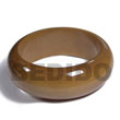 Golden Oak Tone Clear High Gloss Wood Bangle