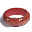 Cebu Island Light Red Mahogany Tone Wooden Bangles Philippines Natural Handmade Products