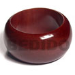 Natural Chunky Stella Stained And Clear Coated High Gloss Polished Natural Wooden Bangle Ht= 40mm 65mm Inner Diameter 12mm Thickness Wooden Bangles Wooden Accessory Shell Products Cebu Crafts Cebu Jewelry Products