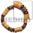 Cebu Island Elastic Wood And Coco Wooden Bracelets Philippines Natural Handmade Products